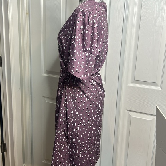 Shein Curve Purple Cinched Side Waist Dress 1XL - Picture 2 of 7